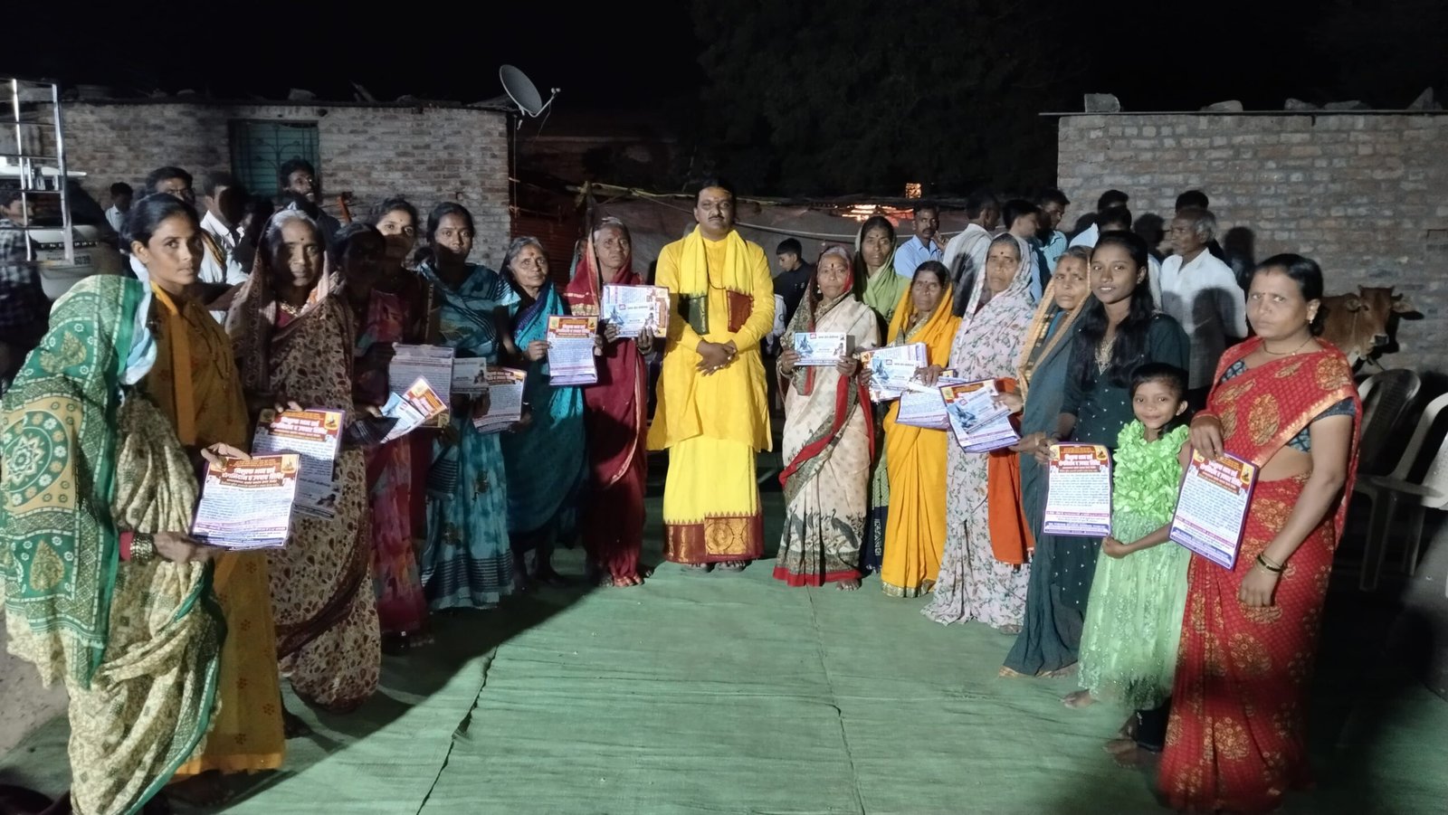 *सद्गुरु श्री गजानंद माऊली यांची मांडवा येथे भेट*