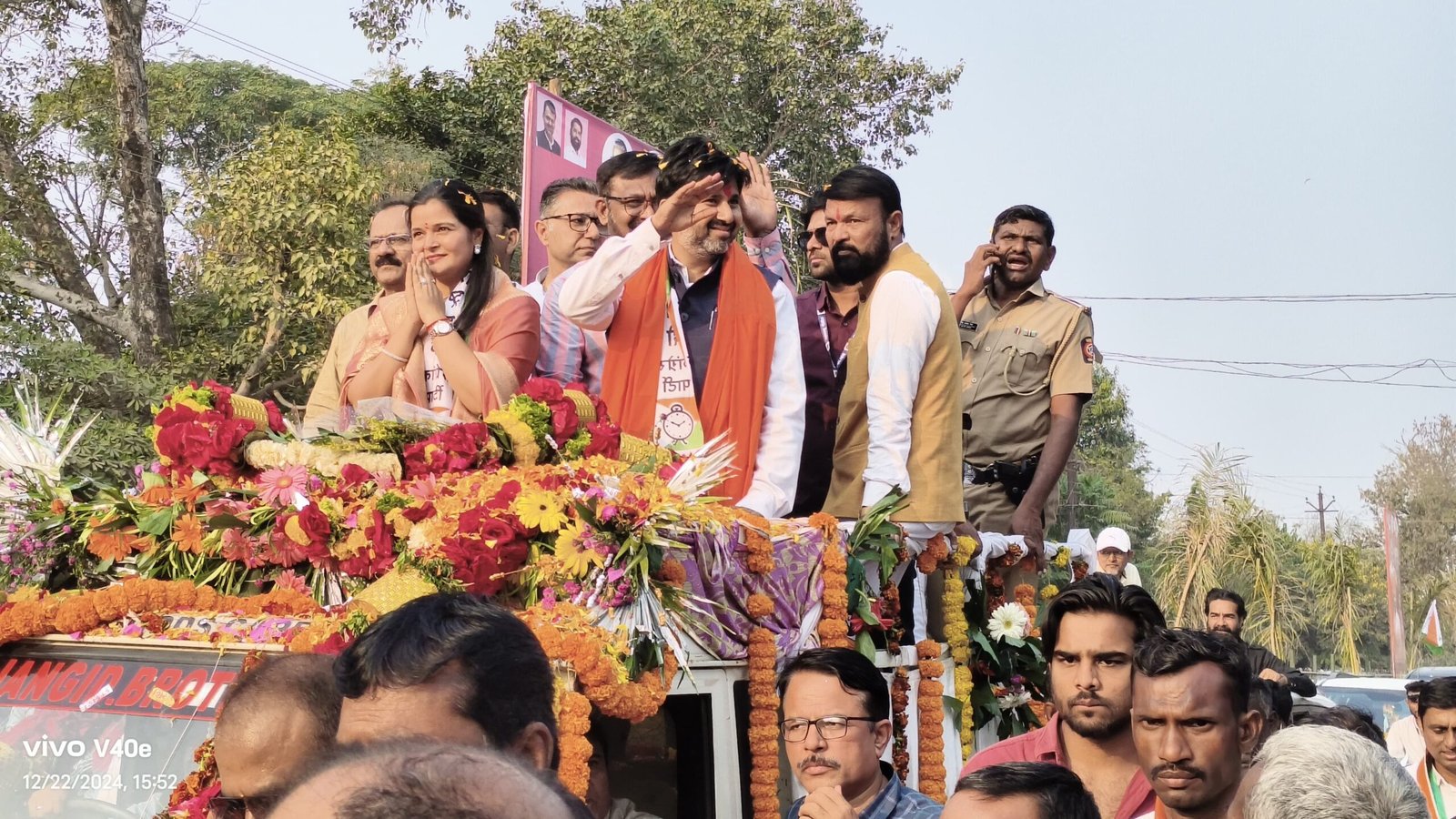 मा ना श्री इंद्रनिल नाईक यांचे पुसद मध्ये जंगी स्वागत..