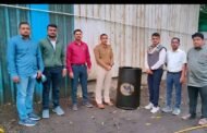 शंभर लिटर डिझेलचा साठा जप्त..
