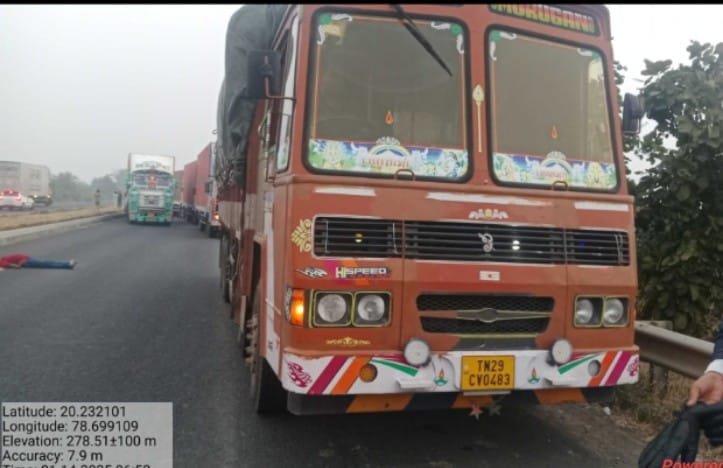 अज्ञात वाहनाच्या धडकेत ट्रकचालक ठार