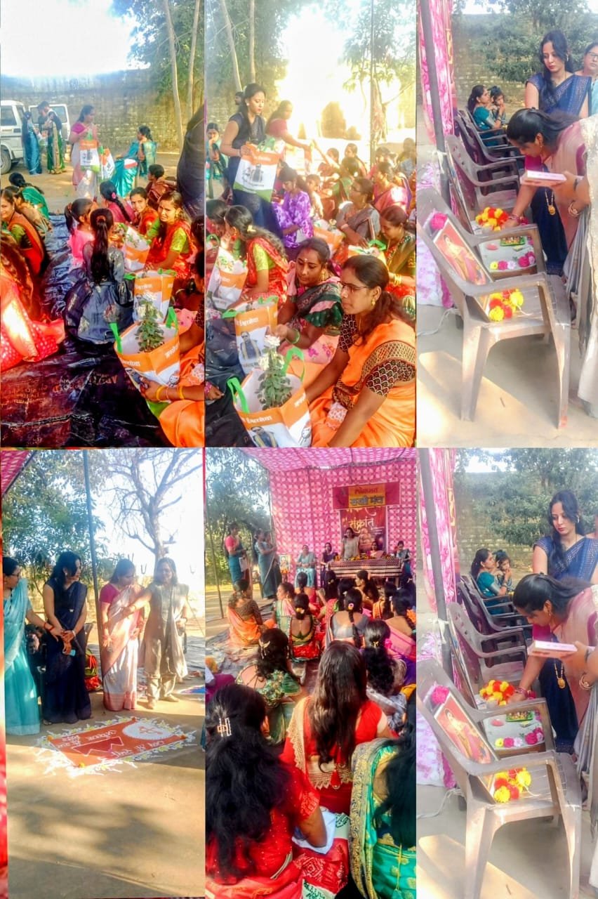 स्नेहादेवी राजे धर्मरावबाबा आत्राम बहुद्देशीय संस्था तर्फे असरल्ली येथे हळदी - कुंकू चा कार्यक्रम आयोजित करण्यात आला.
