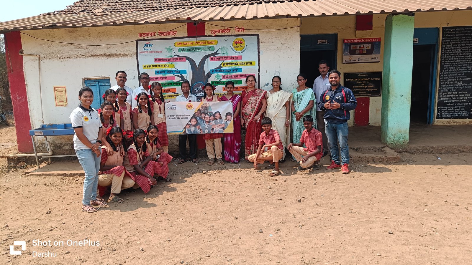 जे.एस.डब्लू.ॲस्पायर आणि मॅजिकबस प्रकल्पमार्फत वर्तणूक व्यवस्थापन प्रणाली भित्तीचित्राचा उ‌द्घाटन सोहळा संपन्न…