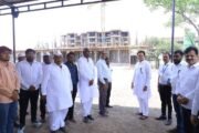 माजी मंत्री आमदार अमित विलासराव देशमुख यांच्याकडून सारथी विभागीय कार्यालय बांधकामाची पाहणी;