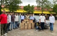 चारचाकी सह देशी, विदेशी दारू चा 05 लाख 70 हजार चा साठा जप्त जप्त