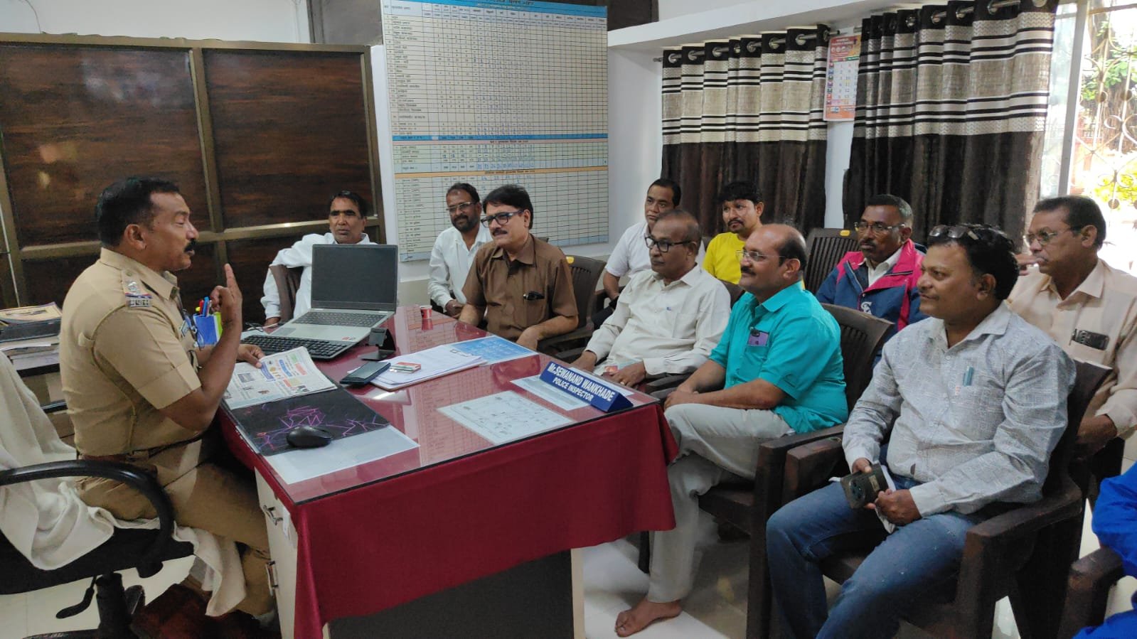 पोलीस निरीक्षक सेवानंद वानखडे यांच्या मार्गदर्शनात पत्रकार परिषद संपन्न!
