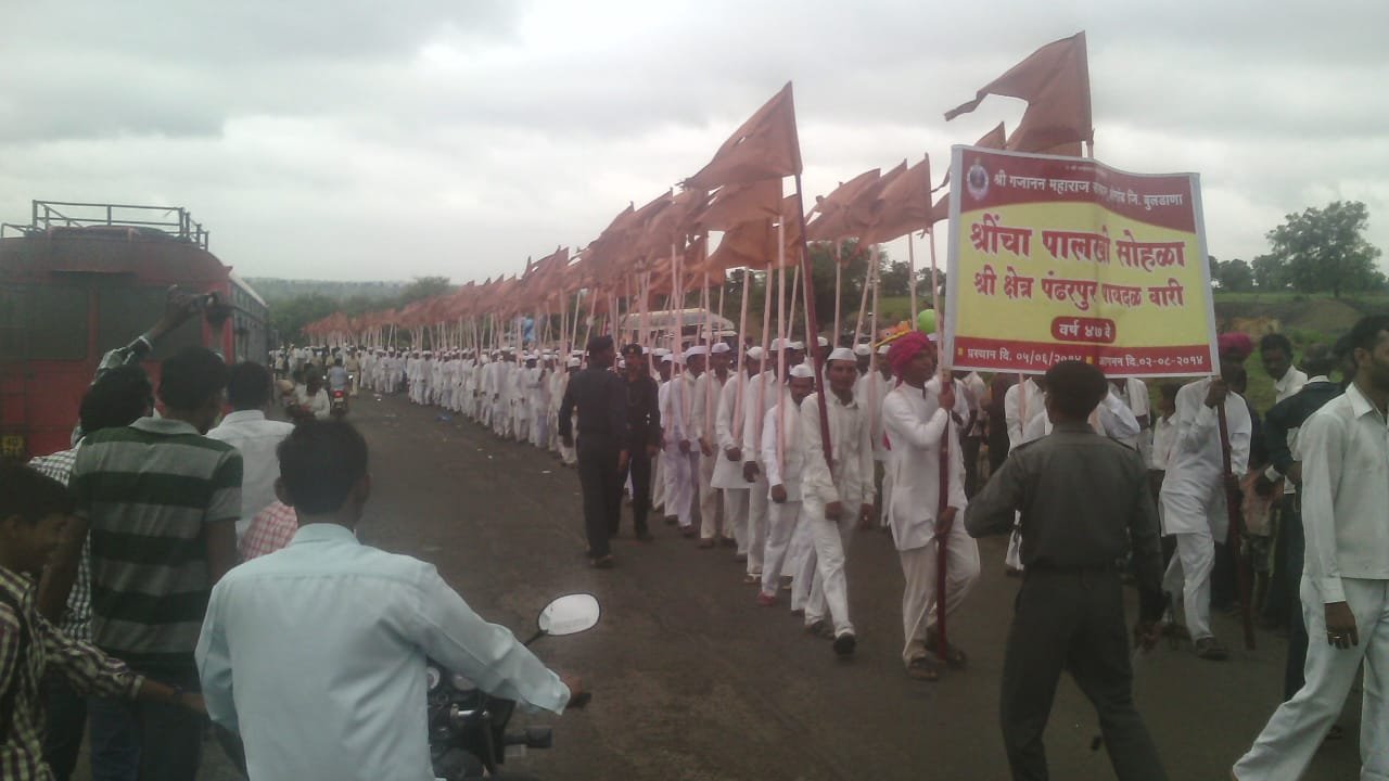 श्री गजानन महाराज पालखी चे आज लोणार तालुक्यात आगमन....