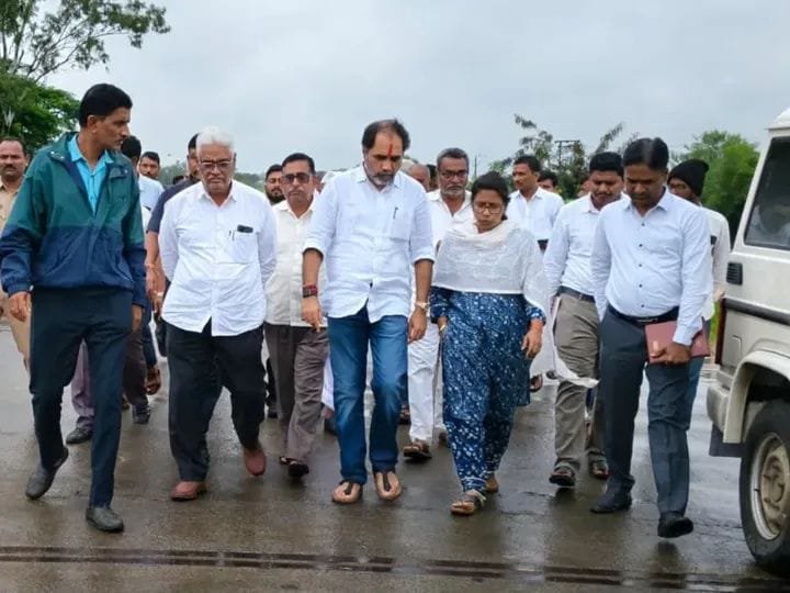 पूरग्रस्त भागाची पाहणी!