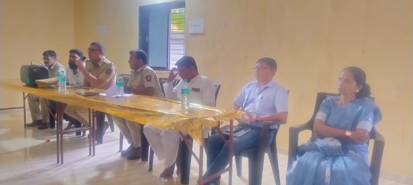 खर्डीत पोलिसांची शांतता बैठक...