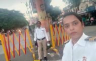 नवरात्रोत्सवाचा जल्लोष, देवी विसर्जनासाठी वर्धेत वाहतूक पोलिसांचा चोख बंदोबस्त...